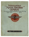 1923 Indy 500 Program