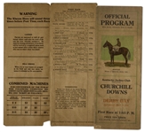 1923 Kentucky Derby Racing Program