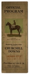 1923 Kentucky Derby Racing Program