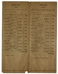 1923 Kentucky Derby Racing Program