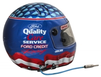 Dale Jarrett Race-Worn & Signed Helmet -- With LOA From Jarrett