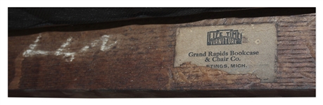 White House Rocking Chair Used by President John F. Kennedy -- With White House Inventory Plate ''JK-1-5-60''