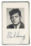 John F. Kennedy Signed U.S. Senate ID Card -- With LOA From Evelyn Lincoln