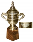 Rare Clarence Campbell Bowl Trophy Issued to Andre Dupont of The Philadelphia Flyers in 1974-75