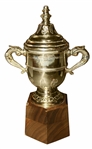 Rare Clarence Campbell Bowl Trophy Issued to Andre Dupont of The Philadelphia Flyers in 1974-75