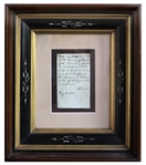 Abraham Lincoln Autograph Note Signed as President in May 1862 -- ''...With the permission of the Secretary of War, and of the commanding general...''