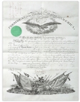 Abraham Lincoln 1863 Military Commission Signed as President -- Signed With Full Abraham Lincoln Signature