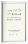 Nelson Mandela Signed Luxury First Edition of His Celebrated Autobiography ''Long Walk to Freedom'' -- Fine Condition