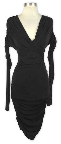 Kim Kardashian Owned Long Sleeve Black Dress