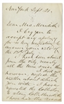 Chester A. Arthur Autograph Letter Signed