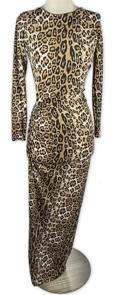Khloe Kardashian Owned Leopard Print Dress