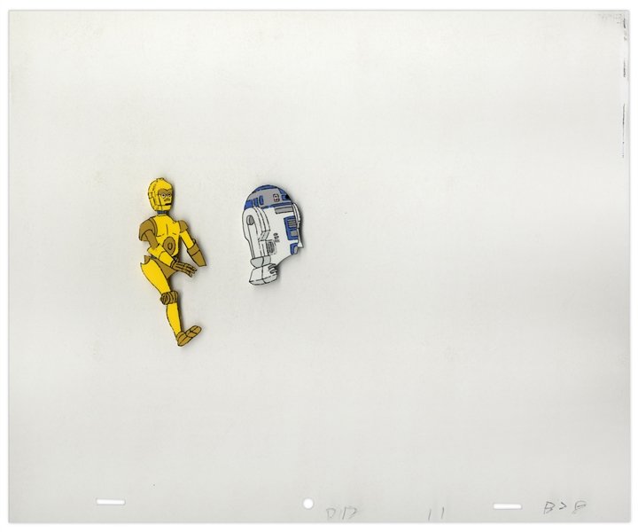 ''Star Wars: Droids'' Hand Painted Cel Featuring R2-D2 & C-3PO