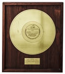 Tex Beneke ''Gold Record'' From Bluebird for ''Chatanooga Choo Choo'' -- With Accompanying Letter From Bluebird -- First Record to Ever Sell One Million Copies