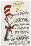 Dr. Seuss Autograph Letter Signed on Cat in the Hat Stationery