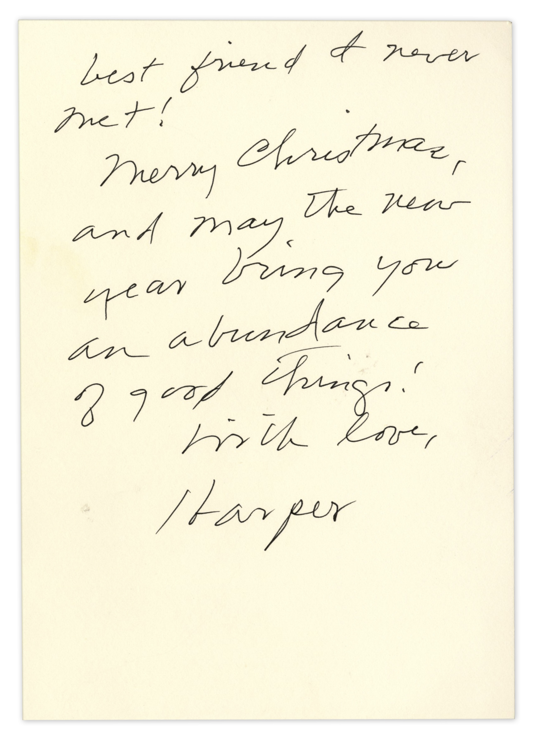 Lot Detail - Harper Lee Autograph Letter Signed & Signed Envelope