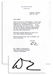 Dwight Eisenhower Presidential Typed Letter Signed From 1955 -- ...I shall make inquiries as to whether visitors are ever admitted to No. 10 Downing Street...