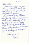 Harper Lee Autograph Letter Signed -- About Obituaries and Possum Hunts -- ''...thank you for the church possum hunt -- I'm showing it to my minister as a new way to bring folks to the Lord...''