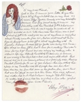 Blaze Starr Autograph Letter Signed -- Regarding a Tryst in the White House with JFK -- ...I told J.F.K. about my fantasy with the Lincoln bedroom. He said lets go...