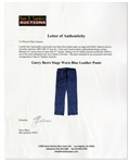 Garry Beers of INXS Stage-Worn Blue Leather Pants -- With LOA From Garry Beers