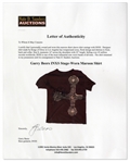 Garry Beers of INXS Stage-Worn Maroon Shirt -- With LOA From Garry Beers