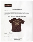 Garry Beers of INXS Stage-Worn Brown Shirt -- With LOA From Garry Beers
