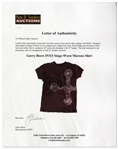 Garry Beers of INXS Stage-Worn Maroon Shirt -- With LOA From Garry Beers