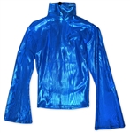 Prince Worn Electric Blue Shirt & Pants With Beige Shoes -- Worn on the Cover of His 1999 Album ''Rave Un2 The Joy Fantastic'' & Also Onstage With Lenny Kravitz Performing ''American Woman''