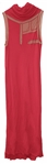 Elaborate Red NPG Tunic Worn by Prince When Meeting With Clive Davis -- With High Heeled Shoes Adorned With His Love Symbol