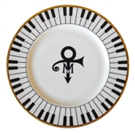5 Piece Set of China From Prince's Wedding -- Featuring Prince's Love Symbol