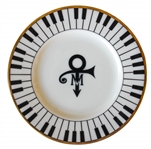5 Piece Set of China From Prince's Wedding -- Featuring Prince's Love Symbol