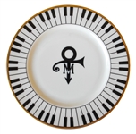 5 Piece Set of China From Prince's Wedding -- Featuring Prince's Love Symbol