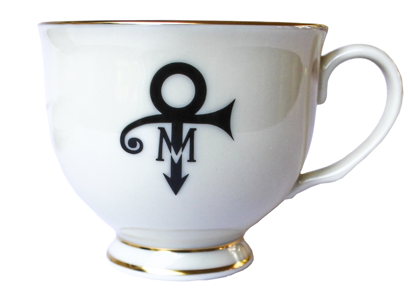 2 Piece Set of China From Prince's Wedding -- Featuring Prince's Love Symbol