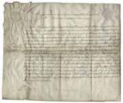 Benjamin Franklin Signed Land Grant From 1787
