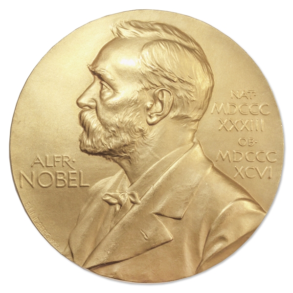 Nobel Prize Awarded to Scientist Hans Krebs in 1953, Won for His Discovery of the Famous Krebs Cycle -- With Krebs' Nobel Prize Diploma