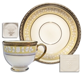 Clinton White House-Used China -- Cup & Saucer Set by Lenox From the Year 2000 -- Part of the First Order -- Fine
