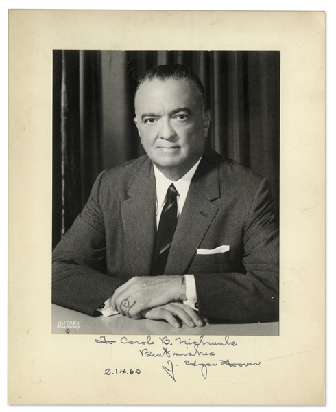 J. Edgar Hoover Signed Photograph