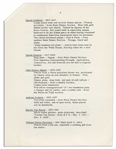 President John F. Kennedy Fact Sheet on the White House China Room -- With Interesting Content Detailing Each President's Addition to the China Collection