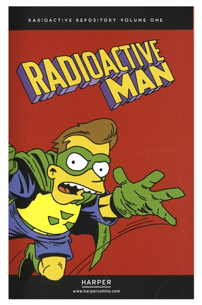 Matt Groening Signed Sketch of Bart Simpson -- Sketched on a Page of ''Radioactive Man''
