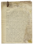 William Taft Letter With Superb Content -- ''...I could not have written that to any one who would betray me...I am hoping and praying that nothing will come out that will embarrass Harding...''