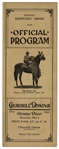 1934 Kentucky Derby Racing Program