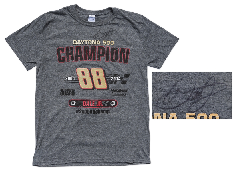 Dale Earnhardt Jr. Worn and Signed Daytona 500 Shirt