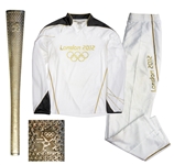 Olympic Torch & Tracksuit Used in 2012 London Summer Games