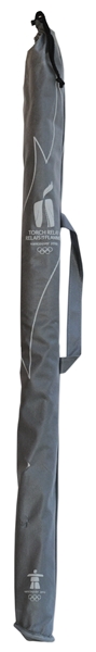 Olympic Torch Used in 2010 Vancouver Winter Games -- With Official 3 Piece Outfit