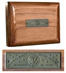 Section of Wood From the White House -- Removed During 1950 Truman Reconstruction