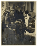 Will Rogers Signed Photo With His Daughter, Mary Rogers