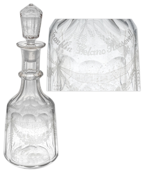 Franklin D. Roosevelt Owned Crystal Decanter