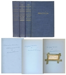 Herbert Hoover Signed Memoirs -- Set of 3 Books, All Signed