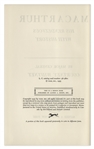 Douglas MacArthur Signed First Edition of ''MacArthur: His Rendezvous With History''