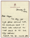 Princess Diana Autograph Letter Signed in 1994 on Kensington Palace Stationery -- ''...You are full of kindness and the three of us are enormously touched...we have fond memories...''