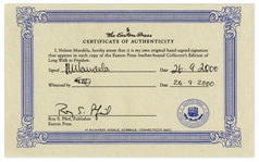 Nelson Mandela Signed Luxury First Edition of His Celebrated Autobiography ''Long Walk to Freedom'' -- Fine Condition